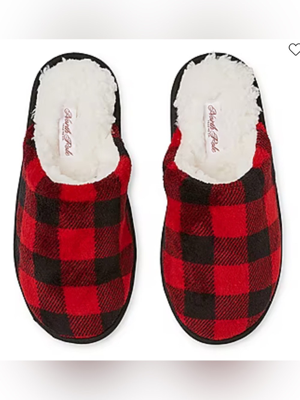 NEW!! North Pole Trading Co. Cozy Buffalo Unisex Adult Slippers- (NWT)